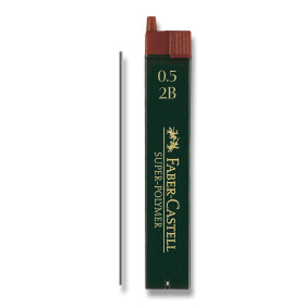 Tuhy Faber-Castell Super-polymer, 0,5 mm - tvrdost 2B