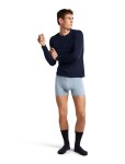Pánské merino triko dlouhý rukáv ICEBREAKER Mens Anatomica LS Crewe, Midnight Navy velikost: XL