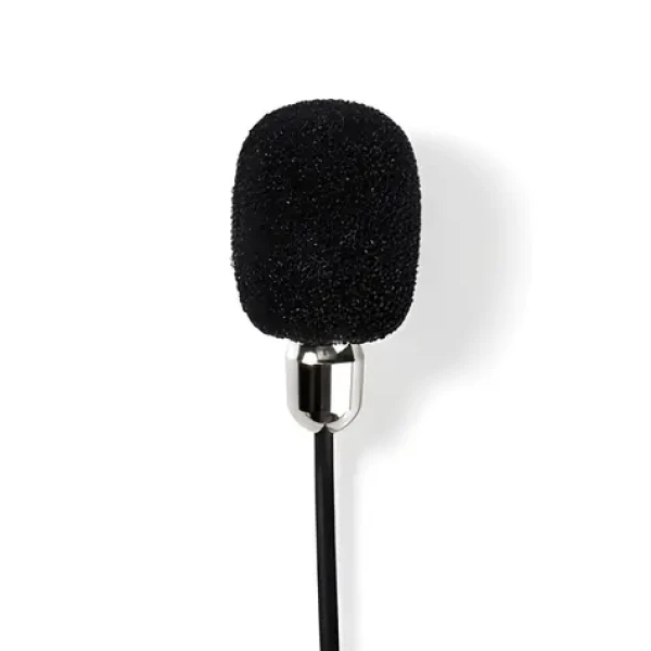 Nedis Klopový mikrofon / Mikrofon / Všesměrový / Kabelový / 3.5 mm / Větrný filtr (MICCJ105BK)