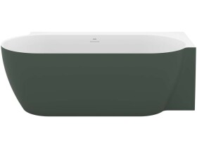 RAVAK - Freedom Corner II Tec Vana 175x86 cm, pravá, Grey Green/bílá CC81200000