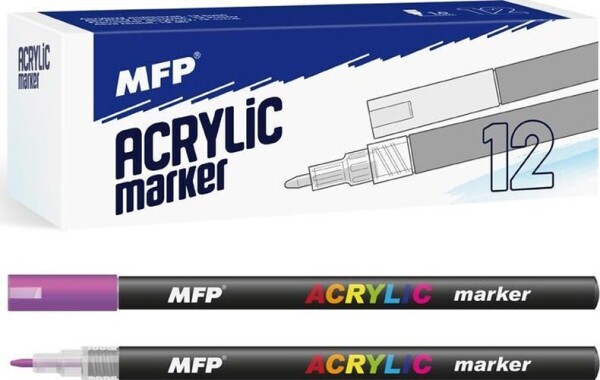 Akrylový popisovač 1 mm - fialový tmavý