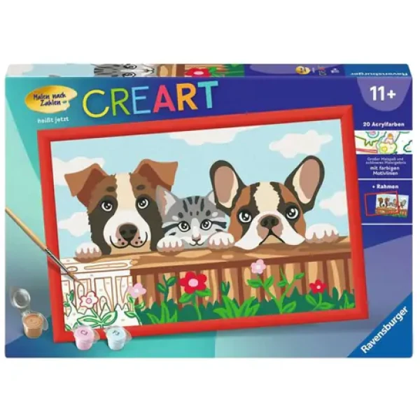 Ravensburger CreArt Psi a kočky – malování podle čísel