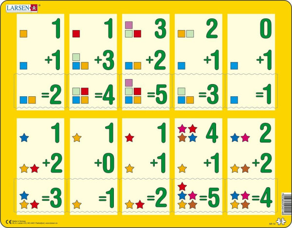 Puzzle MAXI - Malé sčítání 1-5 /10 dílků - Lego Smartlife
