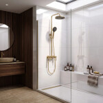 REA - Sprchový set PREMIUM Maxim Brush Gold REA-P7065