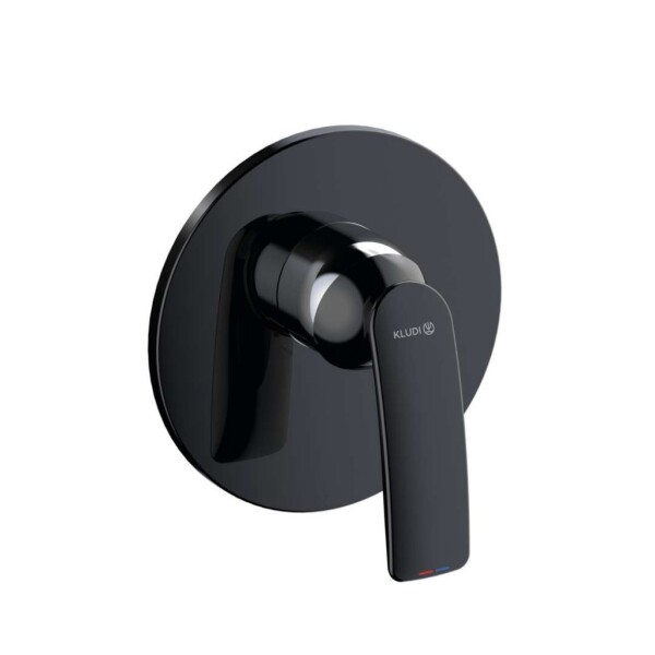 KLUDI - Balance Sprchová baterie pod omítku, matná černá/chrom 527558775