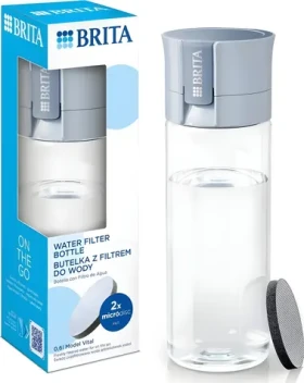 Brita Fill Go Vital modrá / Filtrační láhev na vodu / 0,6 l / 2x MicroDisc (1020105)