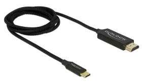 Delock Kabel USB Type-C (M) - HDMI (M) 1m černá / DP Alt Mód / 4K / 60Hz / koaxial (84904)