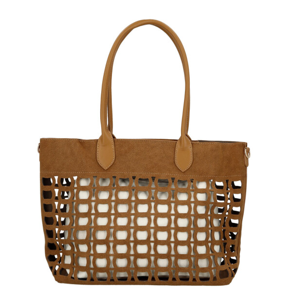 Moderní dámská kabelka na rameno Margita, hnědá