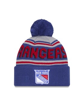 New Era Pánská zimní čepice New York Rangers NHL Pom Wordmark