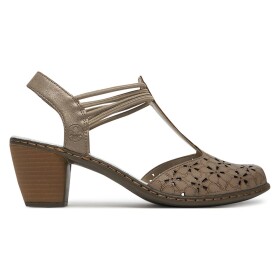 Sandály Rieker 40966-64 Přírodní kůže (useň) - Lícová