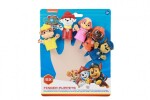 Maňásek prstový 5ks Tlapková patrola/Paw patrol guma 6cm na kartě 16,5x20cm