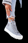 Women's Leather Warm Sneakers Big Star EE274115 Light Blue Velikost: