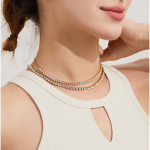 ELENYS Tennis Chain 3 mm – pozlacený náhrdelník 18K žluté zlato Délka: 38+5 cm / max. 43 cm