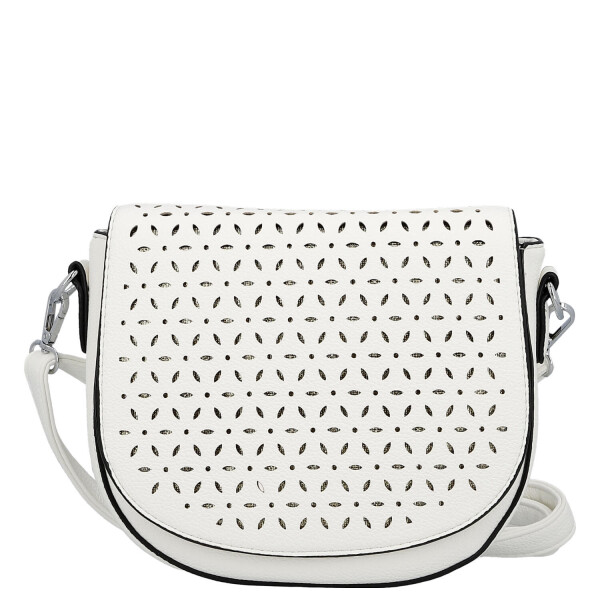 Moderní dámská koženková crossbody kabelka Lydie, bílá