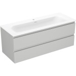 MEXEN/S - Orio koupelnová skříňka 120 cm s umyvadlem Vela, 2 zásuvky, šedá mat/bílá mat 91A10-12047-2-BFF62-W23M01