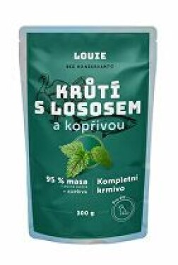 Louie Dog kapsa Krůtí s lososem a kopřivou 300g