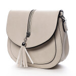 Stylová crossbody kabelka s třásněmi Federica, béžová