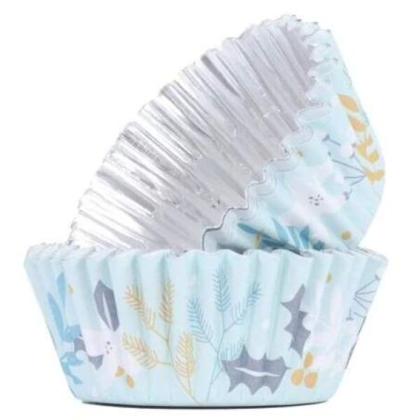 PME Košíčky papírové s fólií Vánoční květy 30 ks