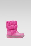 Kozačky Crocs WINTER PUFF BOOT KIDS 14613-6TR Materiál - Croslite,Látka/-Látka