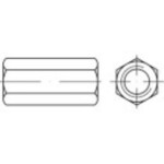 TOOLCRAFT 155967 spojovací objímka M6 20 mm ocel galvanizováno zinkem 100 ks