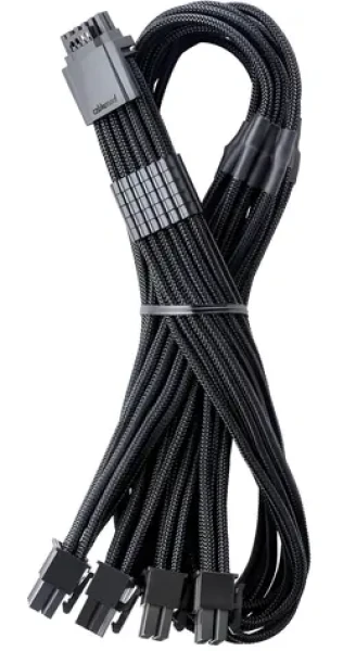 CableMod PRO ModMesh C-Series černá / PCIe kabel / 12V-2x6 (16-pin) na 4x 8-pin / Corsair Type 4 3 / 60 cm (CM-PCSR-16P4-N60KK-5PK-R-SS)