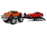 Mamido Set vozidel oranžový Monster Truck červené BMW odtahovka 58 cm