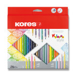 Kores Trojhranné pastelky Style 26 barev barev