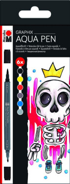 Marabu Graphix sada akvarelových popisovačů 6 ks, 1. vydání
