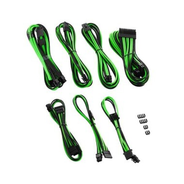 CableMod PRO ModMesh RT-Series Cable set pro RMi a RMx / černo-zelená (CM-PCSR-16P3KIT-NKKLG-R)