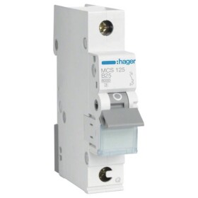 Hager MCS125 elektrický jistič 1pólový 25 A 400 V
