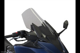 Yamaha Tmax 530 17-19, Tmax 560 20-21 Skútr plexi Powerbronze - čiré