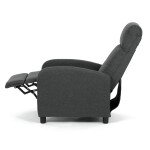 Polohovací křeslo, šedá, látka, TV-W3397 GREY2