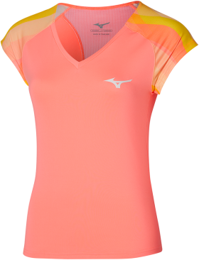 Běžecké tričko Mizuno Release Printed Tee 62GAA70053 Velikost textilu: M