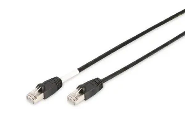 Digitus Cat6 S/FTP černá / Patch kabel / 10 m / RJ-45 / Outdoor UV odolný / PoE++ (DK-1644-100/BL-OD)