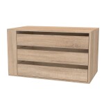 Nábytek Mikulík Skříň FLEXI 3 - 2x dveře plné, 1x zrcadlo ROZMĚR: (š/v/h) 280 x 240 x 65 cm