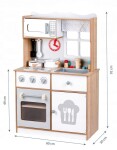 Dřevěná kuchyňka XXL + kuchyňské náčiní Ecotoys