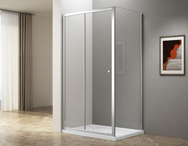 AQUALINE - UGGA obdélníkový sprchový kout 1000x900, čiré sklo ATS100-02