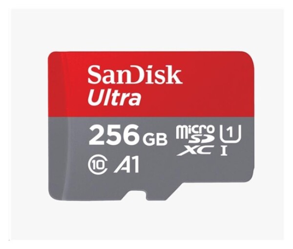 SanDisk MicroSDXC karta 256GB Ultra (100MB/s, Class 10, Android) + adaptér EDF_493324
