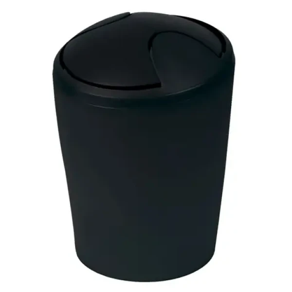 Spirella MOVE výklopný odpadkový koš 2 L černý / plast (7610583149541)