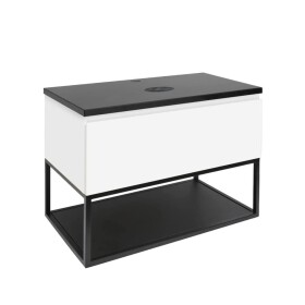 Koupelnová skříňka s krycí deskou SAT B-Way 59x50x45 cm bílá lesk BWAY60WZF BWAY60WZF