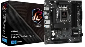 ASRock B760M PG Lightning/D4 / LGA 1700 / 4x DDR4 / 2x PCIex16 / mATX (90-MXBLY0-A0UAYZ)