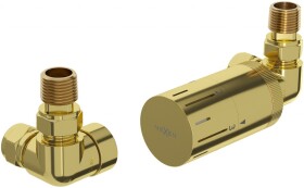 MEXEN/S - G05 termostatická souprava pro radiátor, zlatá W903-958-50