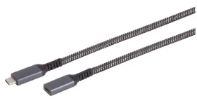 SCONN USB-C prodlužovací kabel textilní / Prodlužovací kabel / USB 3.2 / PD / 0,5 m (14-74003)