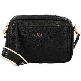 Stylová dámská koženková crossbody kabelka Aliana, černá