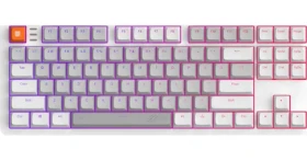 Dark Project ALU87 Delta bílá / herní klávesnice / mechanická / G3Ms Moonstone / RGB / USB / US Layout (DPKB_DELTA_87_ANSI)