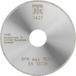 PFERD 68410237 D1A1R 100-2-22,23 D 427 GAD diamantový řezný kotouč Průměr 100 mm Ø otvoru 22.23 mm Duroplast , Technická keramika 1 ks