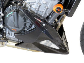 Ktm 790 Duke 18-25, 890 Duke R 20-25 Klín pod motor - 2 barvy - Matná černá-stříbrná mřížka