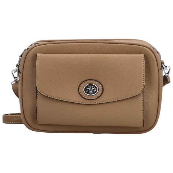 Módní dámská koženková crossbody kabelka Surafel, khaki