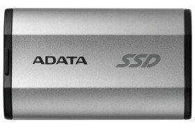 ADATA SD810 4TB stříbrná / Externí SSD / USB-C 3.2 Gen 2 / čtení: 2000MBps / zápis: 2000MBps / 5y (SD810-4000G-CSG)