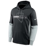 Nike Pánská mikina Las Vegas Raiders NFL Color Block Therma Hoodie Velikost: S